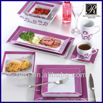 color glazed ceramic dinner set manufacturer